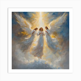 Angels In The Sky Art Print