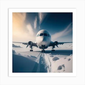 Airplane On Snow (77) Art Print