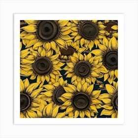 Sunflowers 2 Art Print