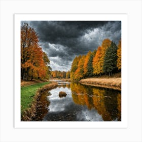 autumn reflections Art Print