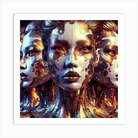 Cyborg Women Art Print