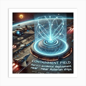 Singularity Cannon Containment Field Art Print