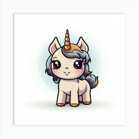 Cute Unicorn 274 Art Print