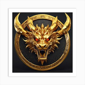 Golden Dragon Art Print