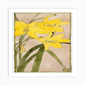 Yellow Lilies 1 Art Print