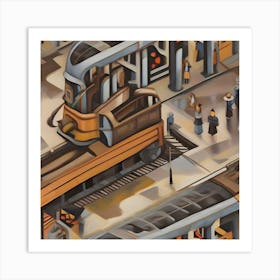 Train Station 4 Art Print
