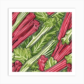 Rhubarb 131 Art Print