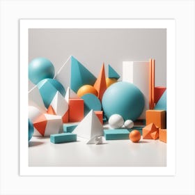 Geometric Shapes 1 Art Print