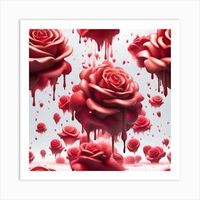 Blood Roses Art Print