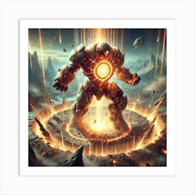 Core Titan Crushing Field Art Print