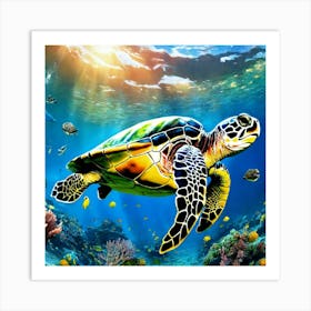 Sea Turtle 1 Art Print