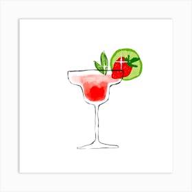 Strawberry Daquiri Art Print