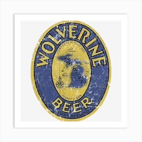 Wolverine Beer Art Print