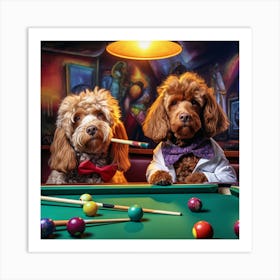 Pool Dogs 1 Art Print