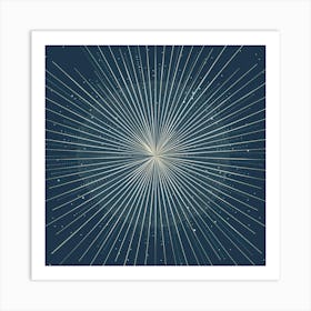 Starburst Background Art Print