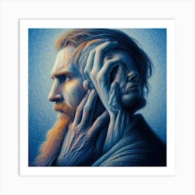 'The Face Of Van Gogh' Art Print