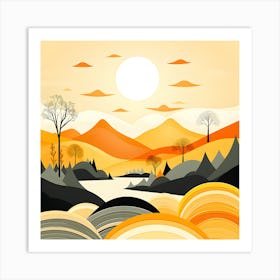 Autumn Landscape 3 Art Print