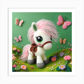 Amigurumi, Horse 2 Art Print