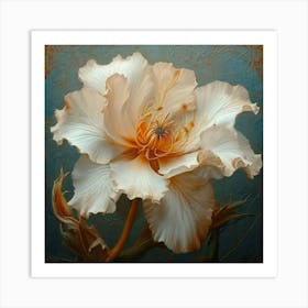 Flower Motif Vintage Art Silverpoint Artpastel Theme Sf Intricate Artwork Masterpiece Ominous 666272163 (3) Art Print