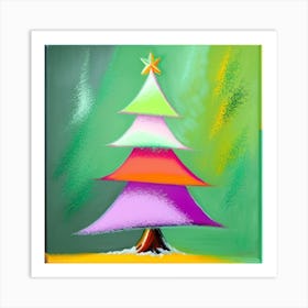 Colorful tree Art Print