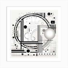 Abstract Circle Art Print