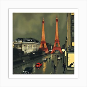 Paris Eiffel Tower 1 Art Print