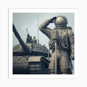 "Salute The Services" A.I. Collection [Risky Sigma] Art Print