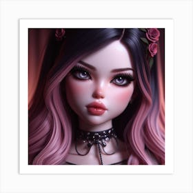 Gothic Doll 7 Art Print