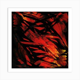 secret garden abstract Painting Art Print