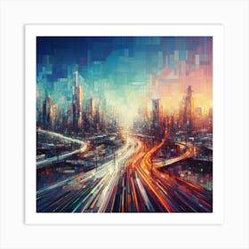 Futuristic Cityscape 18 Art Print