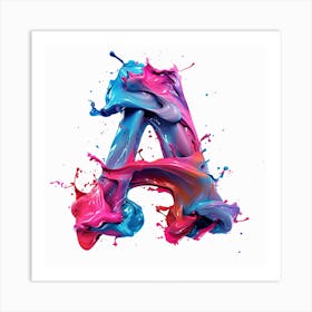 Letter A 7 Art Print