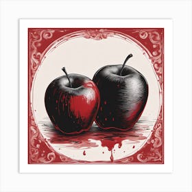 Bloody Apples Art Print