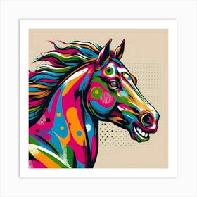 Colorful Horse 2 Art Print