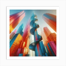 Futuristic Cityscape 31 Art Print