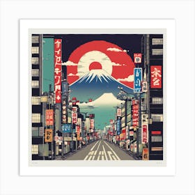 Kyoto Street Art Print