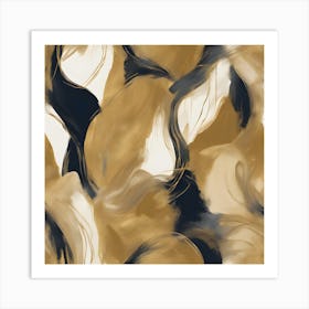 Abstract Gold Art Print