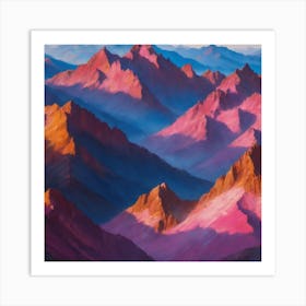 Mountain Range Art Print