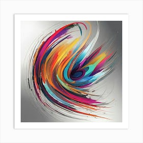 Abstract Swirl 1 Art Print