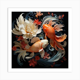 Koi Fish 2 Art Print