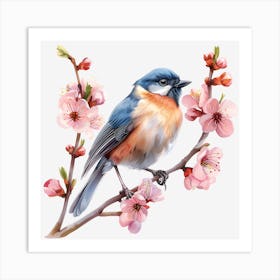 Bird On A Branch 1 Art Print