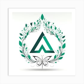 Letter A Logo Art Print