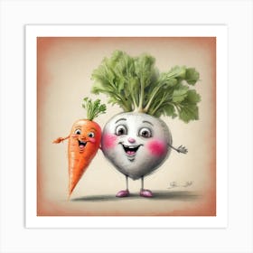 Carrots And Carrots 4 Art Print