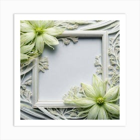 Frame With Flowers 2 Art Print