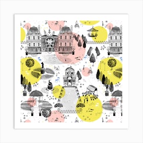 The Park Pattern Design Art Print