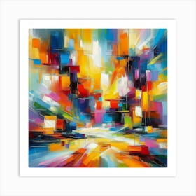 Abstract Cityscape 5 Art Print