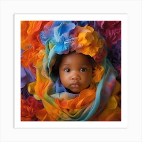 Rainbow Baby Portrait Art Print