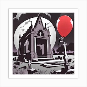 Red Balloon Art Print