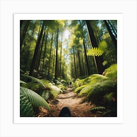 Ferns In The Forest 6 Art Print