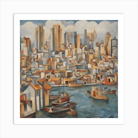 Cityscape Abstract Art Print