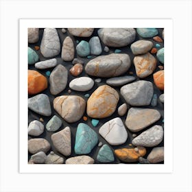 Rocks And Pebbles 1 Art Print